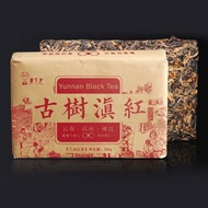 Yunnan Black Chinese Tea with Honey Sweet Notes Fengqing Tea Red Brick 250g