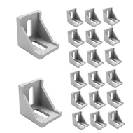20Pcs 4040 Aluminum Corner Brackets Corner Fitting Angle 40 X 35 Connector Fastener For 4040 Industr
