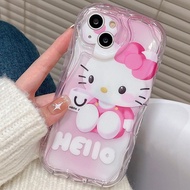 Halo Dyeing Pink Hello Kitty Casing For VIVO V15 Pro / V20 Pro / V25 / V25E / V23E V27 Pro / VIVO S1