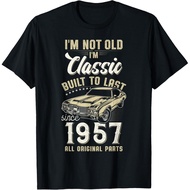 Men's cotton T-shirt 1957 I'm not Old I'm Classic Car 69th Birthday T-Shirt