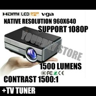 Yourday YRD600 Proyektor Mini LED Projector Portable + TV Tuner