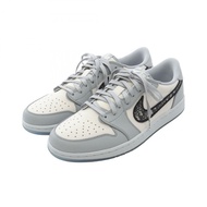 Christian Dior 聯名款 Nike Air Jordan 1 Low 運動鞋 #10 美國尺寸 皮革帆布 白色