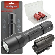 G2X Pro 600 Lumen Dual-Outputs LED Flashlight Bundle with V70 Holster, 2 Extra CR123A Batteries and 
