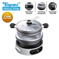 TOYOMI Multi | Slow Cooker 4.5L [Food Steamer / Grill / Hotpot / Boil] [MC 6969SS] - 1 Year Warranty