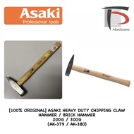 [100% ORIGINAL] ASAKI HEAVY DUTY CHIPPING CLAW HAMMER / BRICK HAMMER  200G / 300G (AK-379 / AK-380)