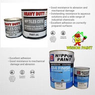 FULL SET NIPPON EA4  ( 5L WP TILES COTE + 5L NIPPON EA4 EPOXY ) FOR TOILET TILES WATERPROOF