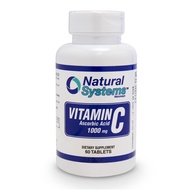 Vitamin C 1000mg Tablets - 60 Tables - Perfect for Immune Support and System by Natural Systems - Di