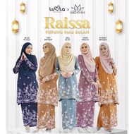 Baju Kurung Raya 2022 Riau Sulam Raisa Cotton Embroidery Mesra Menyusu XS-5XL