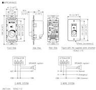 AT-063 AP TOA Attenuator ( AT063 AP สวิตซ์ หรี่เร่งเสียง ชนิดติดผนัง แอคเซสซอรี่ งานประกาศ เสียงตามส