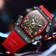 [Ready Stock] ONOLA 3828 New Style Fashion Trend Sports Fully Automatic Mechanical Watch Silicone Ta