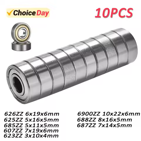 10PCS Flange Ball Bearing 626ZZ 625ZZ 685ZZ 607ZZ 623ZZ 6900ZZ 688ZZ 687ZZ 3D Printers Parts Deep Gr