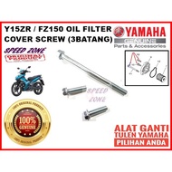 YAMAHA Y15ZR VI V2 Y16ZR FZ150 ORIGINAL OIL FILTER COVER SCREW SET 100% HLY