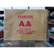 (1 PACK CONTENTS 100) A3 Brown Envelope GluelessPOLOS