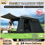 Khemah Camping Tent 8-14 Person Large Camping Tent Waterproof Family Tent For Outdoor Luxury Tent
