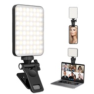 Selfie Light For Phone, Laptop, Tablets Camera Photography Video, Rechargeable Clip On Ring Light Po