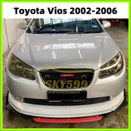 ∆ ▩    Toyota Vios 2002-2012 Front Bumper Diffuser Lip Wrap Angle Splitters Spoiler (Installation P
