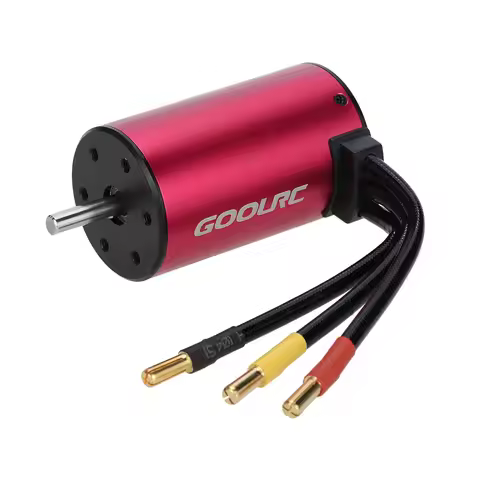 GoolRC S3660 3800KV 4 Poles Brushless Sensorless Motor for 1/8 1/10 RC Car Truck Programming Card Es