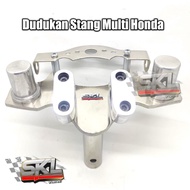 Adaptor Dudukan Stang Motor Matic Bebek Honda Scoopy Vario Beat Genio PCX Vario 160 125 Beat Street Forza Genio ADV 150  dan Supra X 125 FI Cs1 Revo Astrea Grand Blade 125 FI Supra 150 GTR Model Stir Setang Trail Trondol Drag Racing Road Race Supermoto