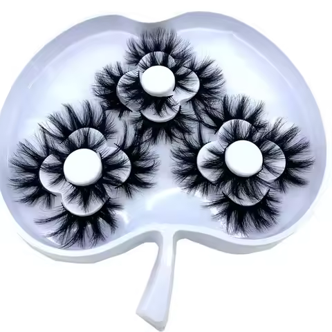 HBZGTLAD 9 Pairs 3D Soft Mink False Eyelashes Handmade Wispy Fluffy Long Lashes Natural Eye Extensio
