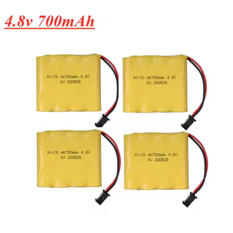 4.8V 700mAh Ni-CD AA Rechargeable Battery Pack For Remote Control Toys Electric Car Nicd 4.8 V Volt