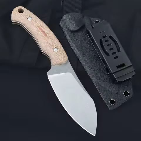 BK029 New Fixed Blade Knife 14C28N Steel Multi Functional Straight Knife Utility Outdoor Survival Ca