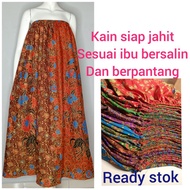 kain berpantang siap jahit/confinement sarong/kain batik Instant