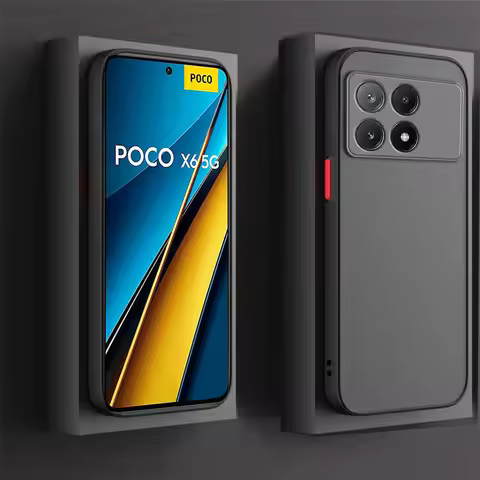 Shockproof Armor Matte Case For Xiaomi Poco X6 Pro 5G X4 GT X3 NFC M5 Pro F5 X5 Pro F4 Cases For Poc