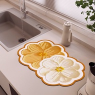 Floor Mat Bathroom Absorbent Water Tableware Drainage Karpet Dapur 厨房地垫