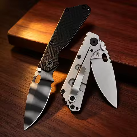 Strider SNG Folding Knife Titanium+G10 Handle Outdoor Pocket Knife Camping Hiking Utilitie EDC Tools