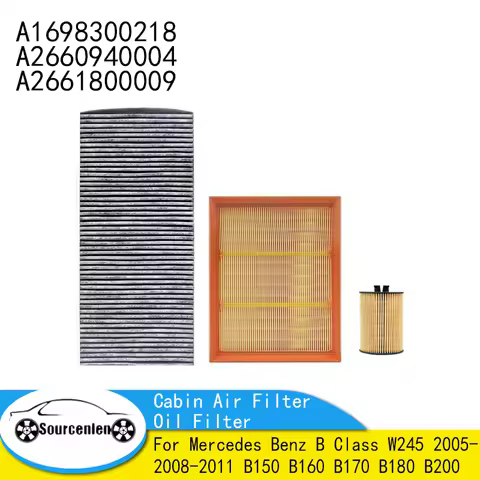 Cabin Air Filter Oil Filter For Mercedes Benz B Class W245 2005-2008-2011 B150 B160 B170 B180 B200 S