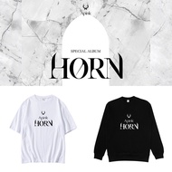 Apink Horn Sweatshirt T-shirt Short Sleeve Shirt Baju Kpop Murah Sweater Cotton Eunji Naeun Chorong 