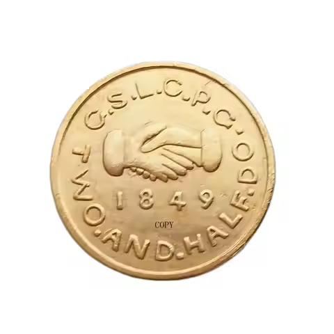 US 2.5 Dollar S1849 Gold Plated Copy Coin