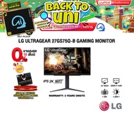 [ผ่อน 0% 10 ด.]LG ULTRAGEAR 27GS75Q-B GAMING MONITOR (IPS 2K/180Hz) /ประกัน 3 Years ONSITE ไม่ผ่อน O