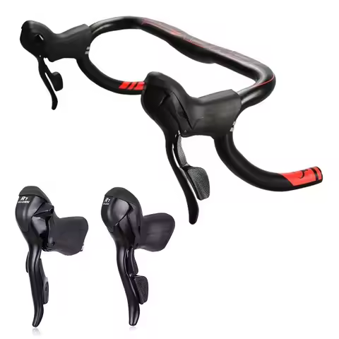 Road Bike STI Shifter Set Double 2x7 3x7 Speed 7s 14s 21s 7 Speed Brake Levers Compatible for Shiman
