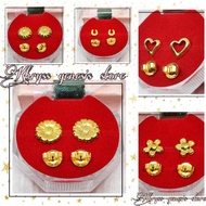 US 10K GOLD EARRINGS 10K US FANCY GOLD HYPOALLERGENIC STUD EARRINGS