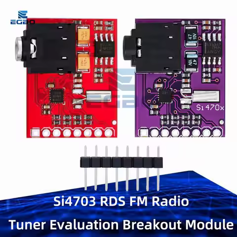 Si4703 RDS FM Radio Tuner Evaluation Breakout Module For Arduino AVR PIC ARM Radio Data Service Filt