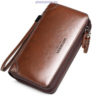 LouisWill Wallet for Men Long Wallet Dompet Lelaki Kulit original Beg Duit Lelaki panjang Money Bag 
