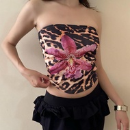 Leopard Print Top Leopard Print Vest Leopard Print Sling Polka Dot Top Design Top Leopard Print Wome