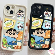 Casing Anti-fall Angel Eye Design Phone Case Motif Cute Shinchan Party Time for VIVO V30 V29 Lite V2