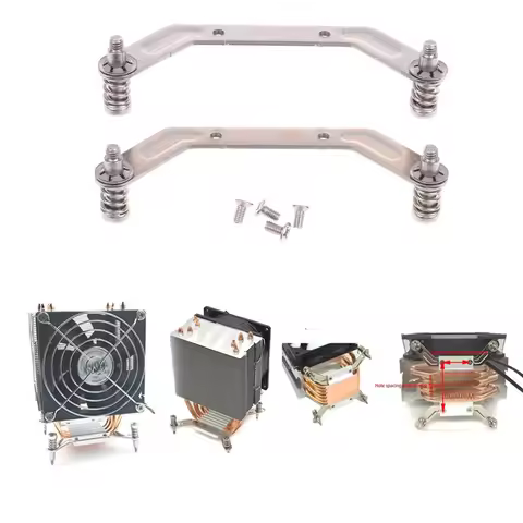 2Pcs Universal CPU Cooler Mounting Kit- LGA 115X/1200/1700/1366/2011 Dual-Hole Bracket with Screws R