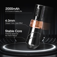Wireless Tattoo Machines Professional Permanent Makeup Rotary Tattoo Pen LCD Display Coreless Motor 