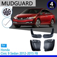 Mudguards fit  for Honda Civic 9 FB 2012 2013 2014 2015 Car Accessories Mudflap Fender Auto Replacem