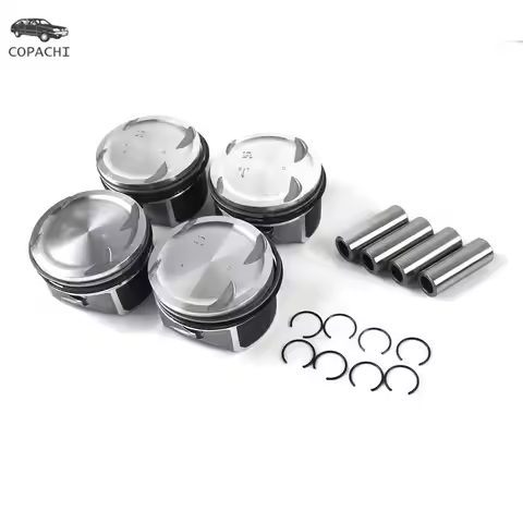4 Car Pistons&Rings Set Φ82mm for 1.8L Mercedes-Benz W203 W204 A209 C200K M271 2710306617 2710300024