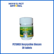 ☏ ◫ ⊕ Petsmed Doxycycline Biocare 20 tablets for dogs and cats