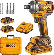 INGCO 20V Cordless Impact Driver 285NM, Brushless Motor, Variable Speed Control 1600/1900/2600RPM, 2