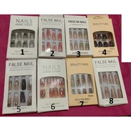 (BR.0005) FAKE NAILS 24PC BEAUTY NAILS BEAUTIFUL FAKE NAILS