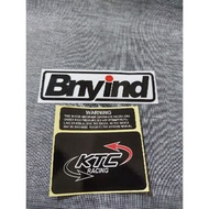 KTC RACING SHOCK STICKER PLUS WARNING
