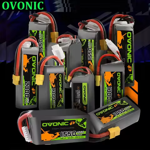 OVONIC Pro 4S 6S 1050mAh 1300mAh 1550mAh 1800mAh 2200mAh 14.8/22.2V Lipo Battery For RC FPV Airplane