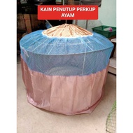 (KELAMBU SAHAJA)/kerudung/selimut PERKUP AYAM/cover perkup ayam hutan saiz 3.5kaki kain serkup ayam