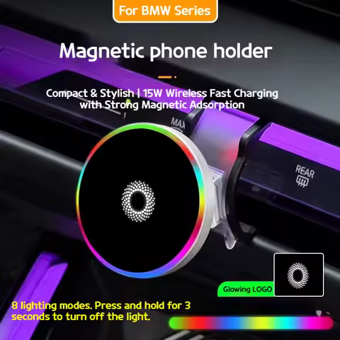 For BMW IX X3X5X6X7 2 3 4 5 7 8 series G20 G60 G70 G45 G05 G06 G07 G30 F44 Car Magnetic wireless cha